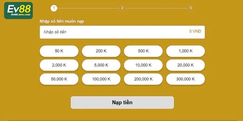 Nạp Tiền EV88 - Chìa Khóa Mở Cánh Cổng Giải Trí Bất Tận Làm đúng từng bước việc nạp tiền EV88 sẽ luôn thành công.